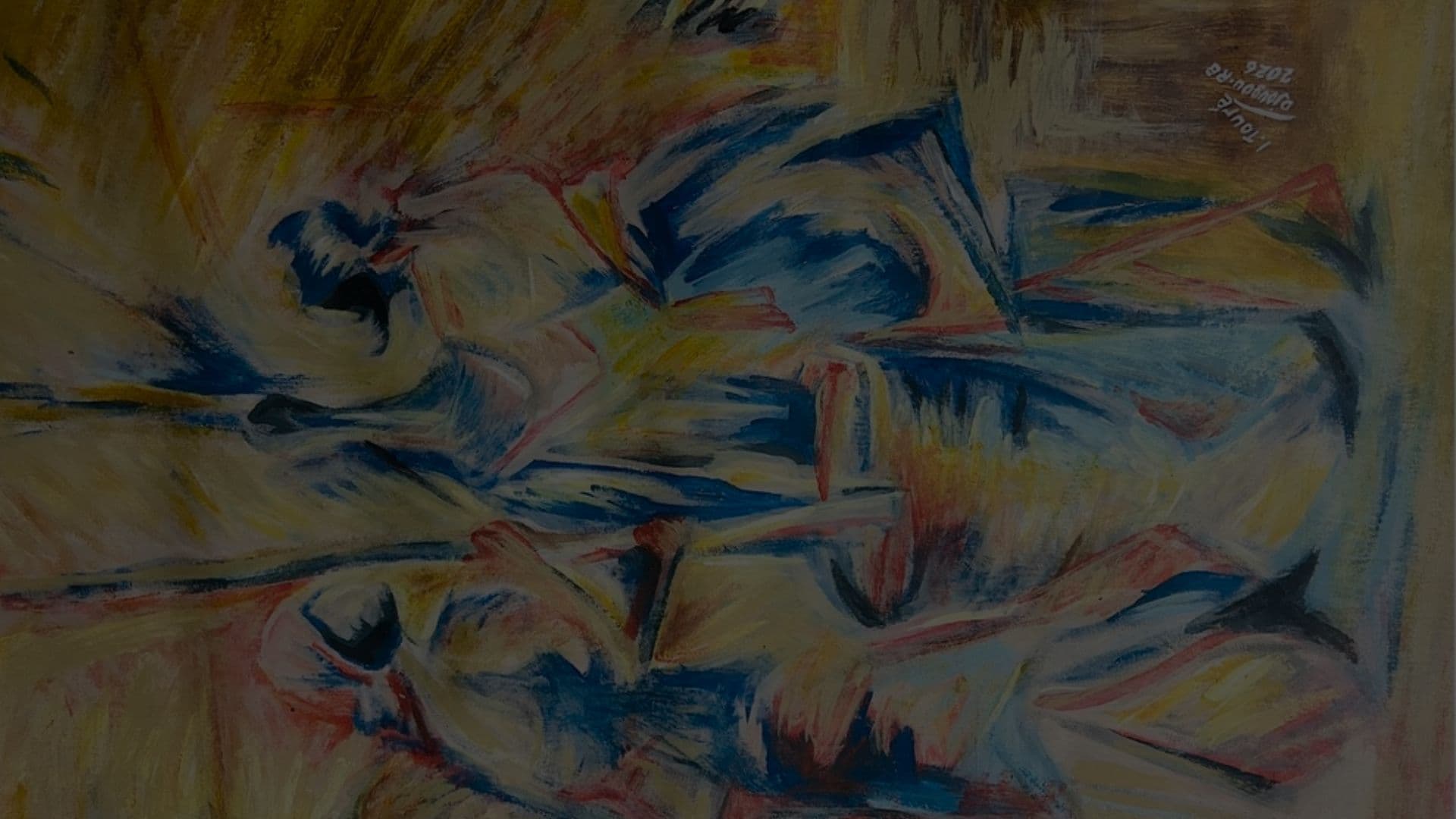 Sidi Touré Issahou — peinture expressionniste abstraite, figures humaines